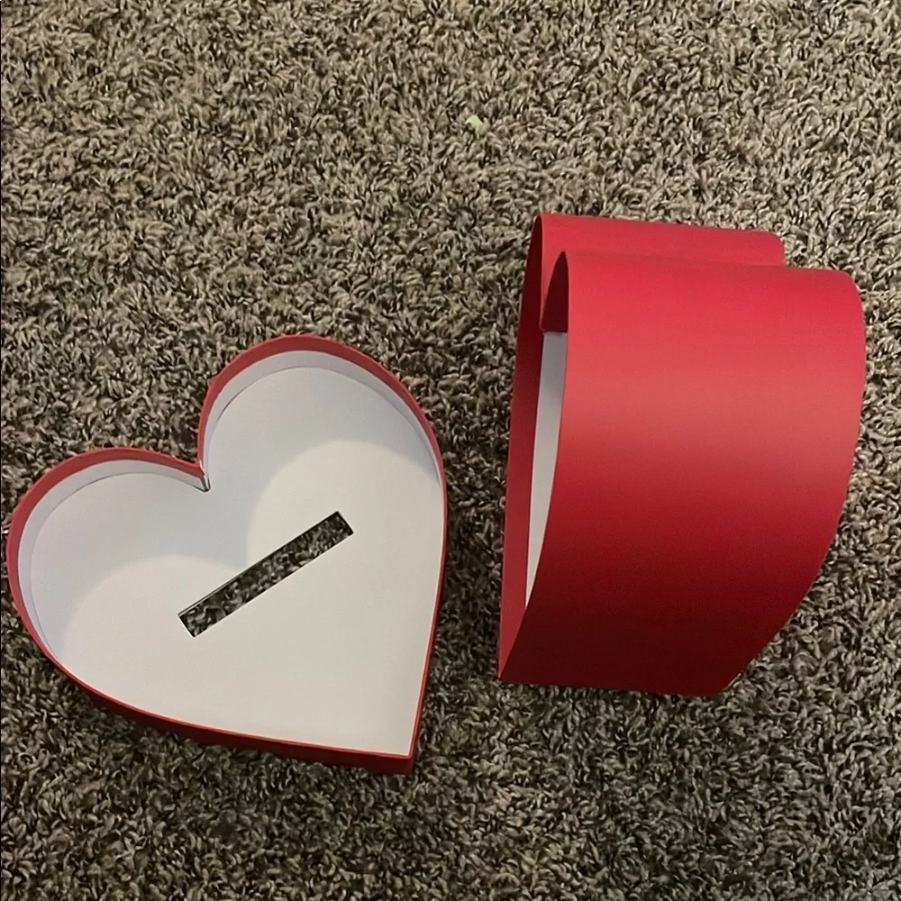 Valentines Day Heart-Shaped Red Holiday Box
